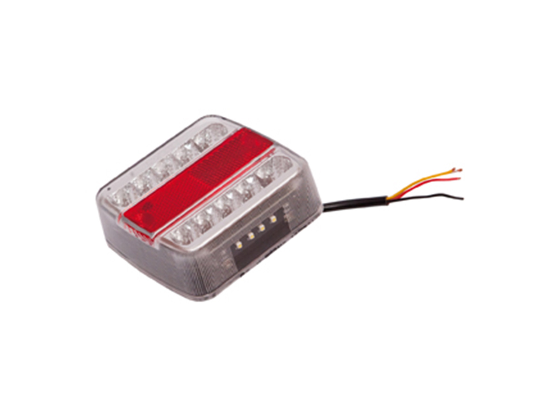 Feu arrière LUMITRACK LED 4 fonctions 12v 100x100mm